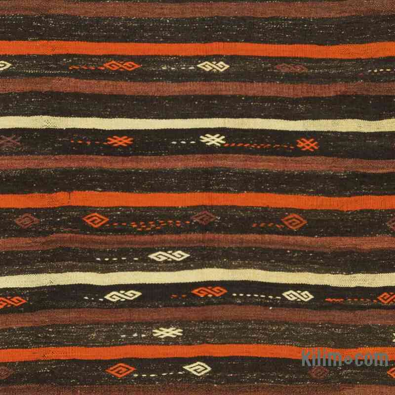 Brown Vintage Anatolian Kilim Rug - 7' 2" x 10' 3" (86 in. x 123 in.) - K0053800