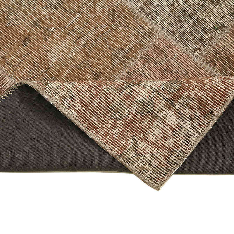 Boyalı Patchwork Halı - 86 cm x 304 cm - K0053878