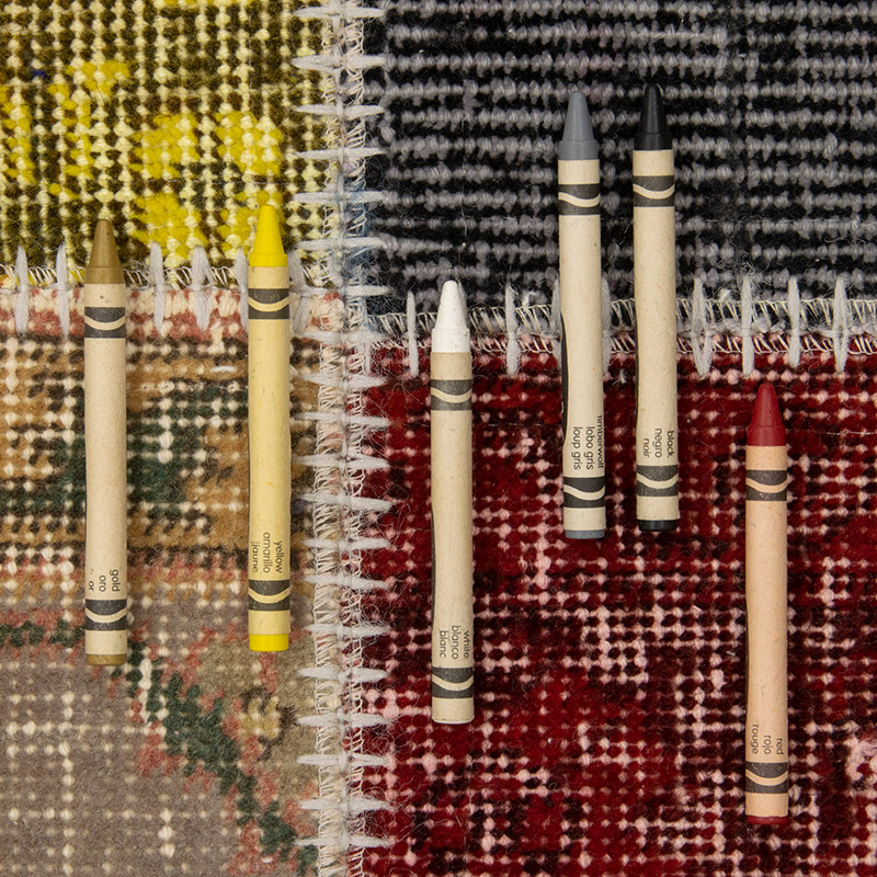 Multicolor Patchwork Hand-Knotted Turkish Runner - 2' 9" x 9' 8" (33" x 116") - K0054010