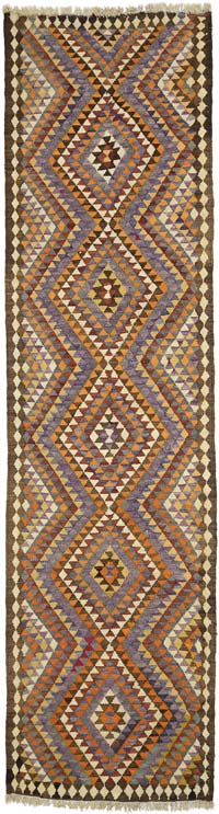 Vintage Anadolu Kilim Yolluk - 95 cm x 352 cm