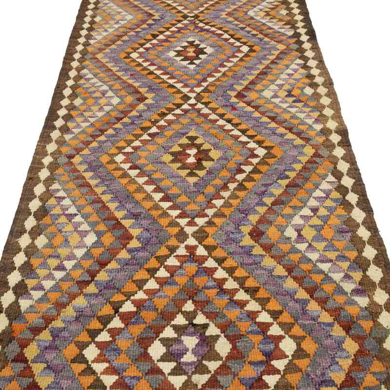 Alfombra Kilim Tribal Vintage - 95 cm x 352 cm - K0054038