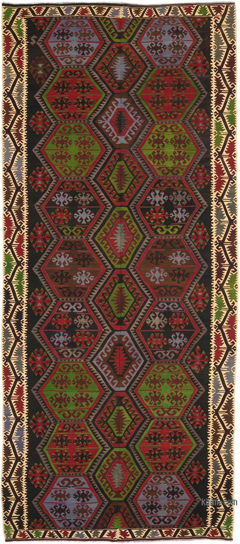 Vintage Çorum Kilimi - 193 cm x 444 cm - K0054039