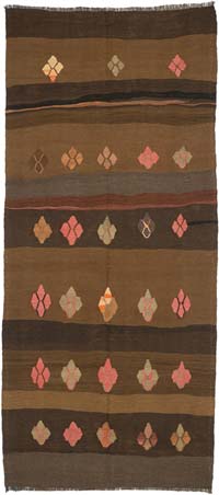 Vintage Anatolian Kilim Rug - 4' 6" x 10' 2" (54" x 122")