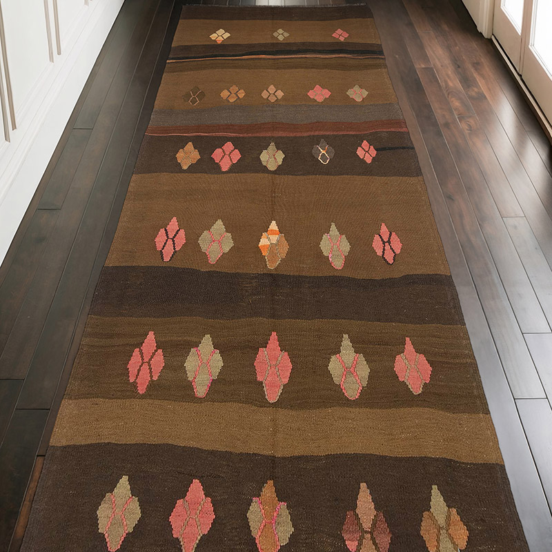 Vintage Anatolian Kilim Rug - 4' 6" x 10' 2" (54" x 122") - K0054043