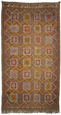 Vintage Konya 'Zili' Rug - 6' 5" x 11' 11" (77" x 143")