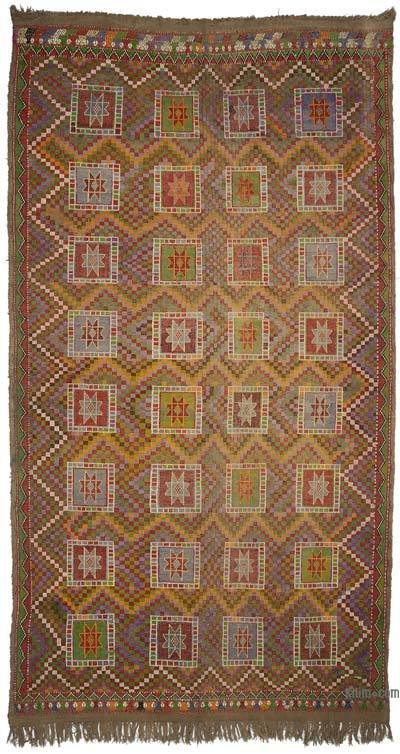 Alfombra Vintage Konya 'Zili' Kilim - 196 cm x 363 cm