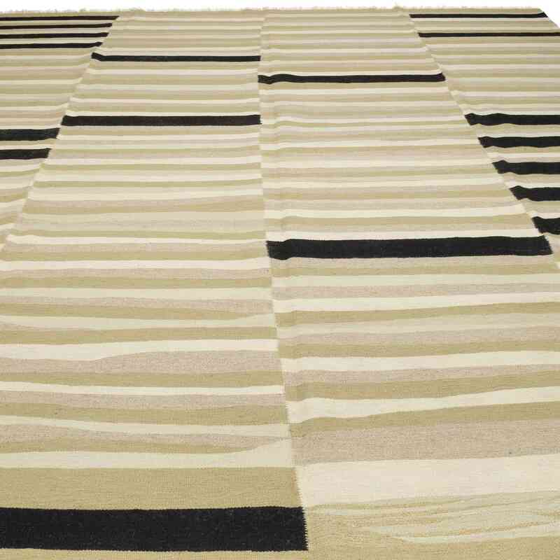 Beige New Handwoven Turkish Kilim Rug - K0054069