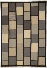 Kahverengi Yeni Kök Boya El Dokuma Kilim - 185 cm x 260 cm