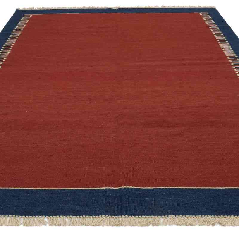 Red New Handwoven Turkish Kilim Rug - K0054074