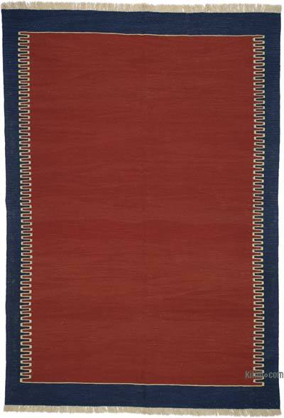 Kırmızı Yeni Kök Boya El Dokuma Kilim
