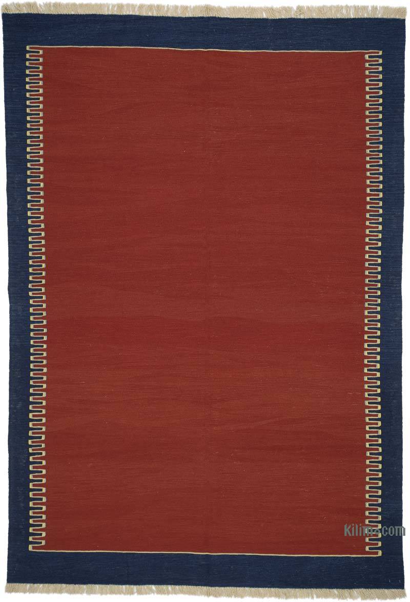 Red New Handwoven Turkish Kilim Rug - K0054074