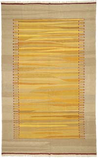 Yellow New Handwoven Turkish Kilim Rug