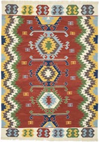 Multicolor New Handwoven Turkish Kilim Rug - 182 cm x 251 cm
