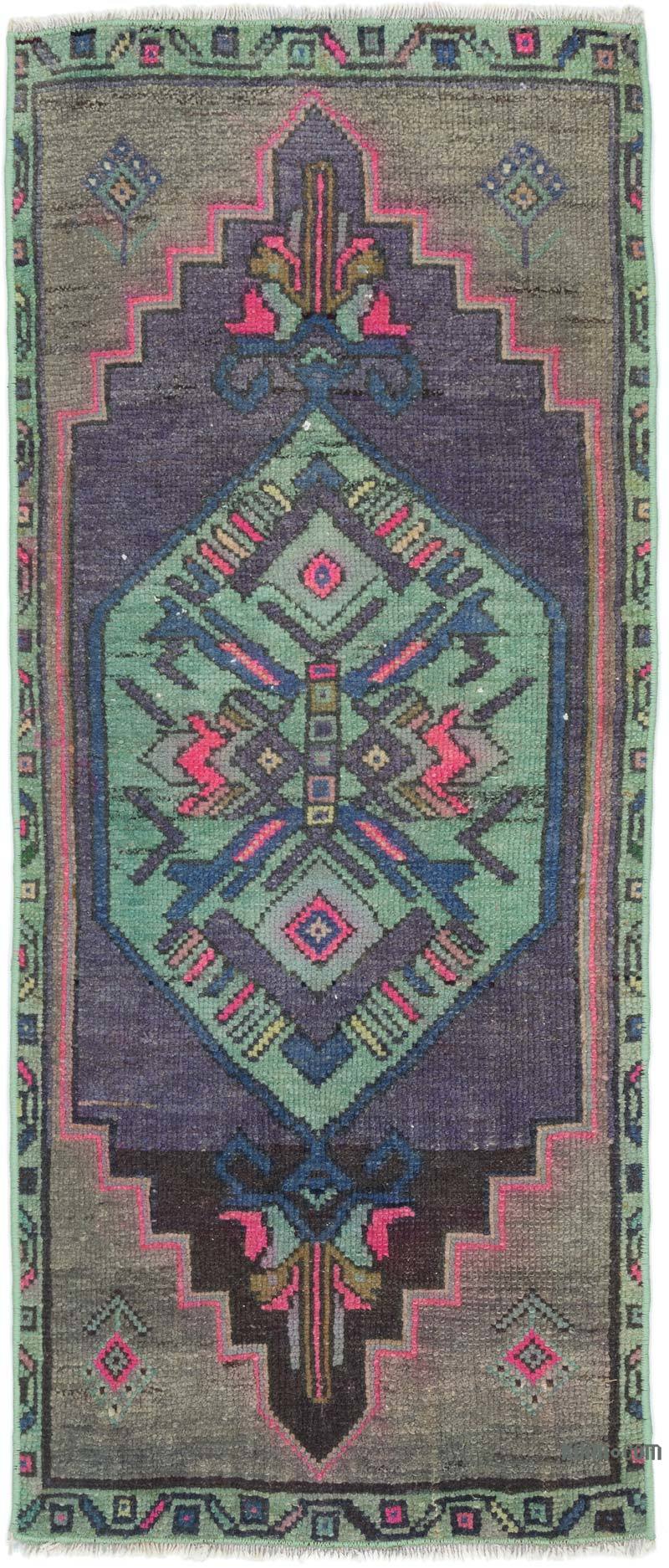 Vintage Turkish Hand-Knotted Rug - 1' 5" x 3' 4" (17 in. x 40 in.) - K0054098