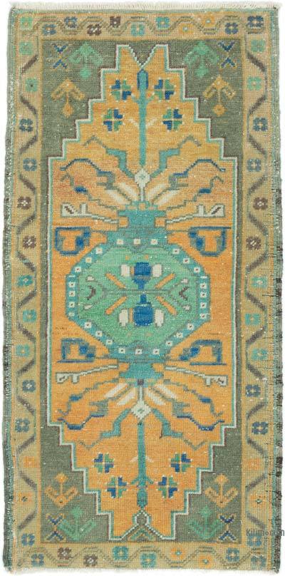 El Dokuma Vintage Halı - 45 cm x 93 cm