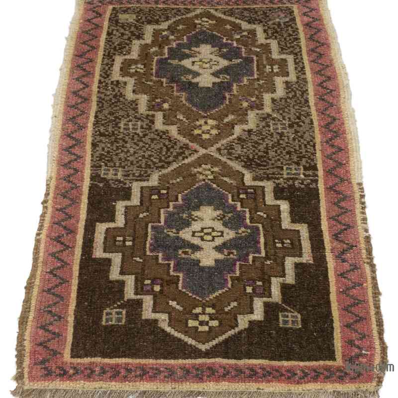 Vintage Turkish Hand-Knotted Rug - 1' 10" x 2' 10" (22 in. x 34 in.) - K0054269