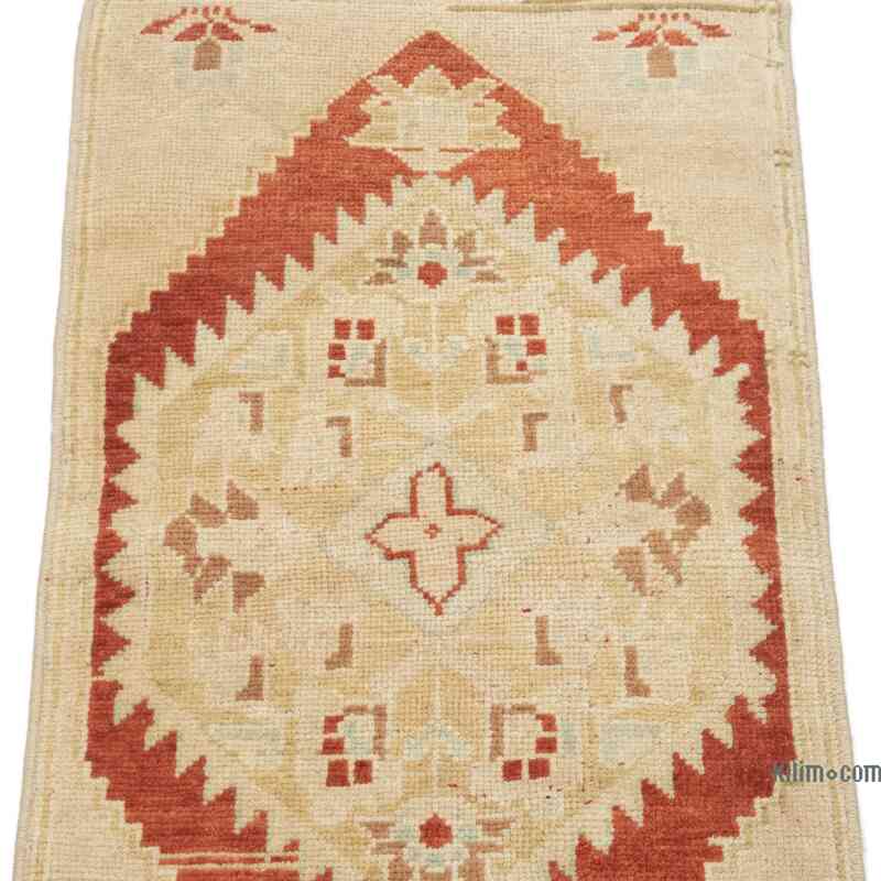 Alfombra Vintage Turca Anudada a Mano - 42 cm x 84 cm - K0054277