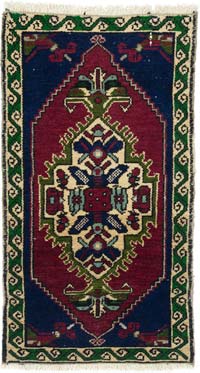 El Dokuma Vintage Halı - 48 cm x 85 cm