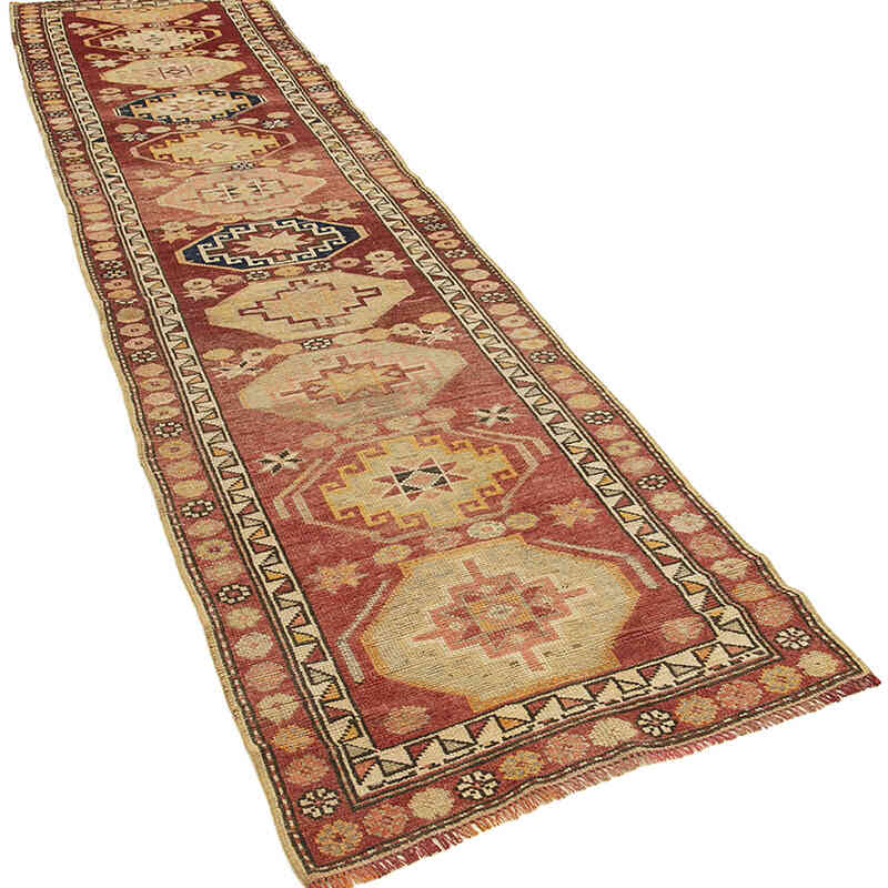 Alfombra Vintage de pasillo - 89 cm x 384 cm - K0054300