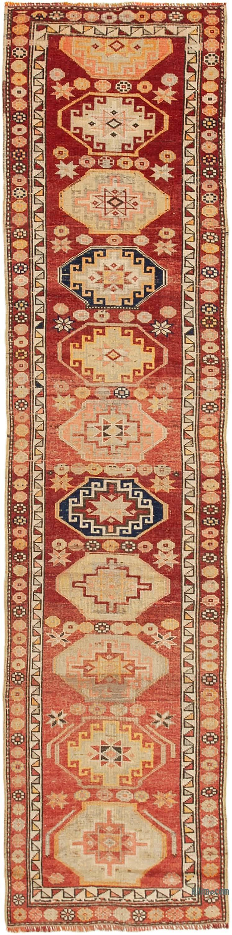 Alfombra Vintage de pasillo - 89 cm x 384 cm - K0054300