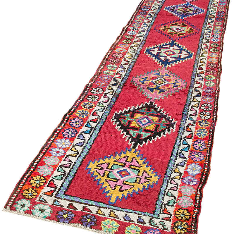 Vintage Anadolu Yolluk - 87 cm x 395 cm - K0054342