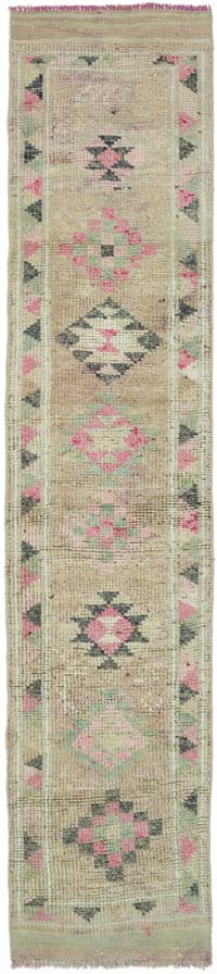 Vintage Tribal Runner Rug - 2' 7" x 11' 8" (31" x 140")