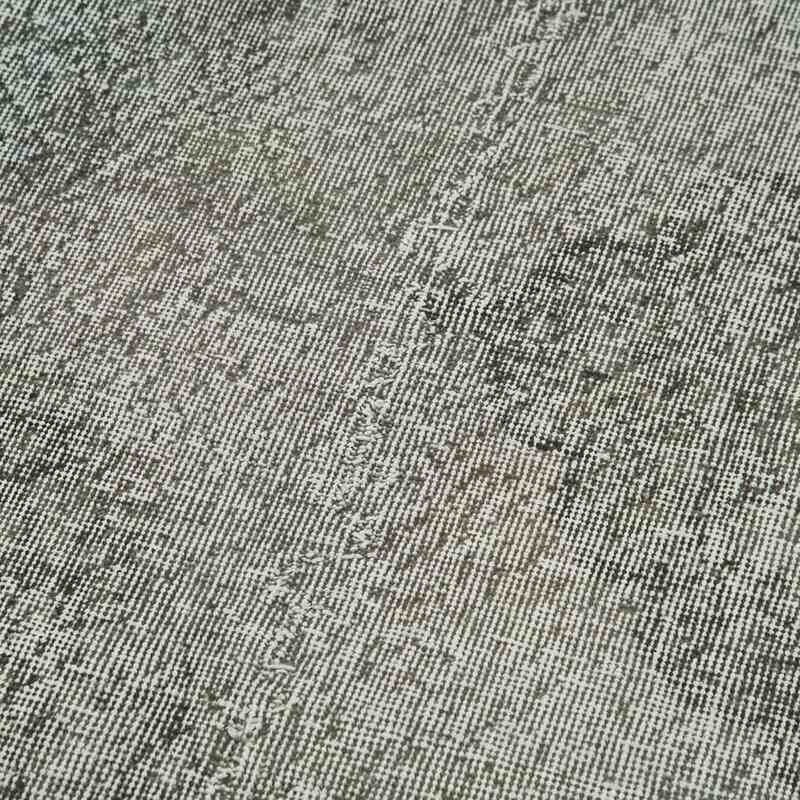 Gray Over-dyed Turkish Vintage Runner Rug - 3'  x 11' 10" (36" x 142") - K0054475