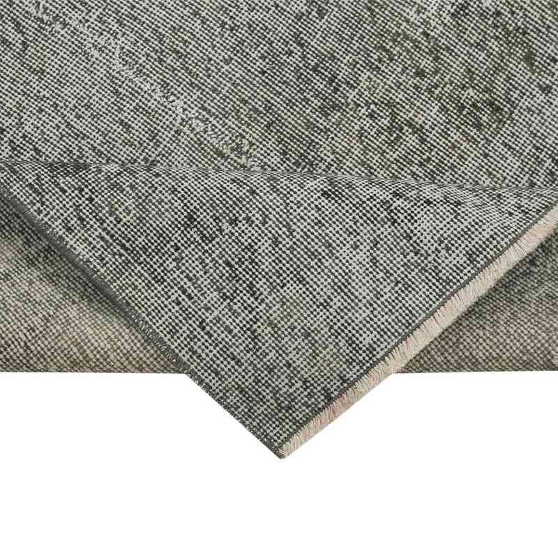 Gray Over-dyed Turkish Vintage Runner Rug - 3'  x 11' 10" (36" x 142") - K0054475