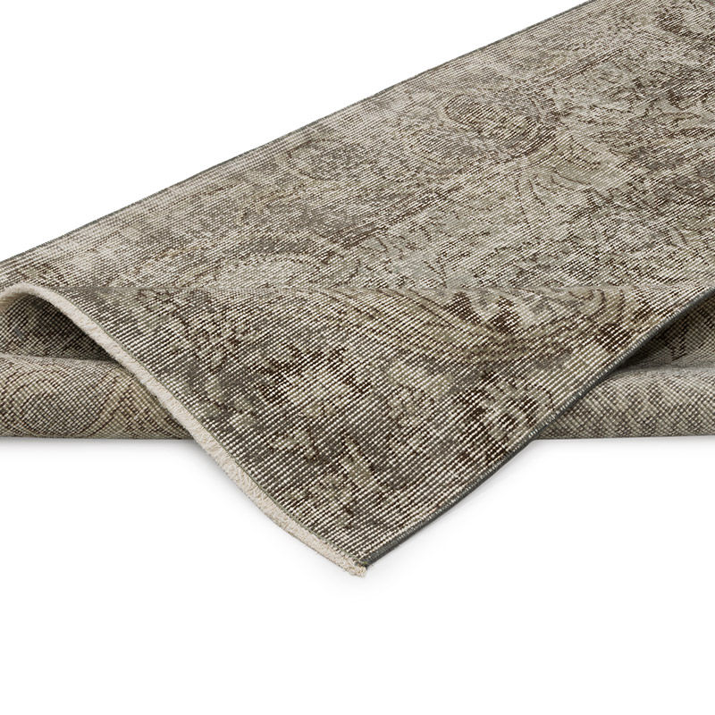 Gray Over-dyed Turkish Vintage Runner Rug - 3' 1" x 9' 9" (37" x 117") - K0054493