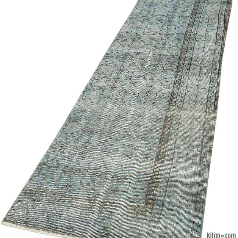 Alfombra de Pasillo Turca Vintage Sobreteñida - 77 cm x 324 cm - K0054513