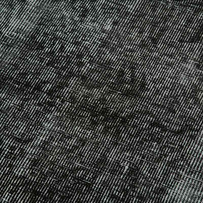 Siyah Boyalı El Dokuma Vintage Halı Yolluk - 90 cm x 295 cm - K0054530