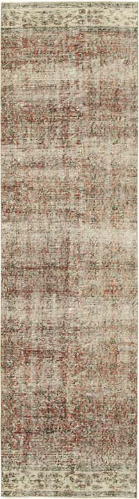 Vintage Turkish Runner Rug - 2' 7" x 9' 3" (31" x 111")
