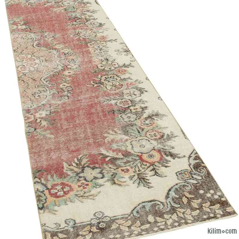 Alfombra Turca Vintage De Pasillo - 81 cm x 303 cm - K0054566