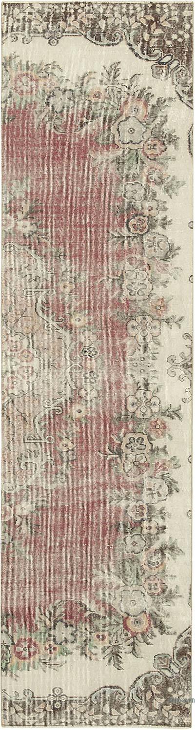 Alfombra Turca Vintage De Pasillo - 81 cm x 303 cm