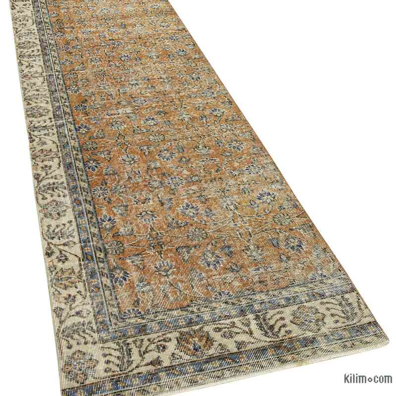 Alfombra Turca Vintage De Pasillo - 88 cm x 307 cm - K0054578