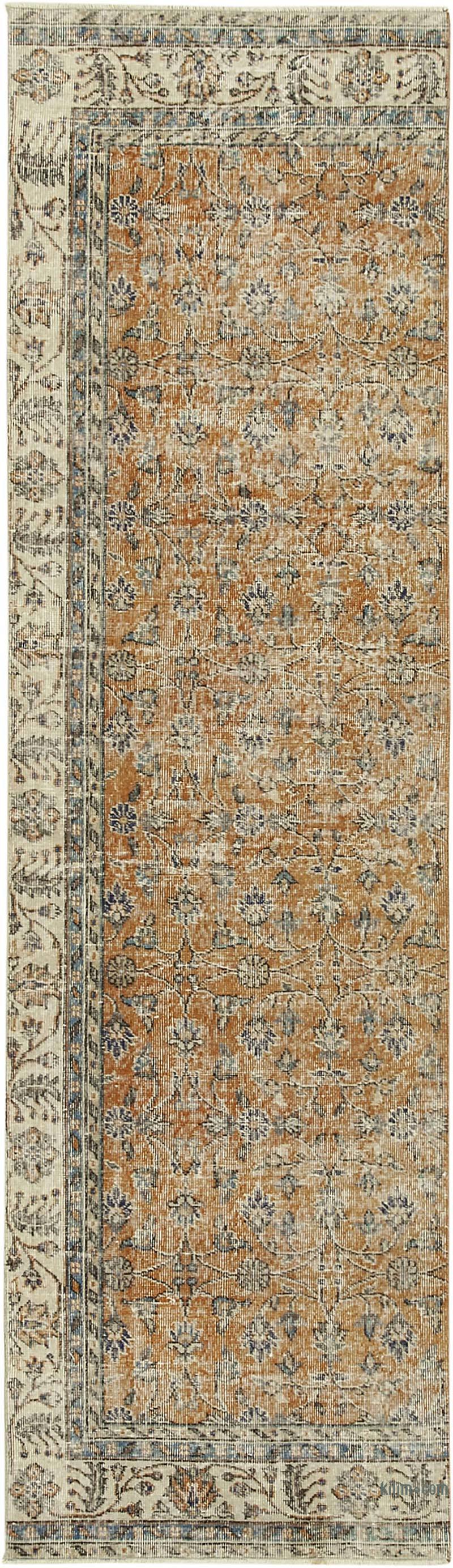 Alfombra Turca Vintage De Pasillo - 88 cm x 307 cm - K0054578