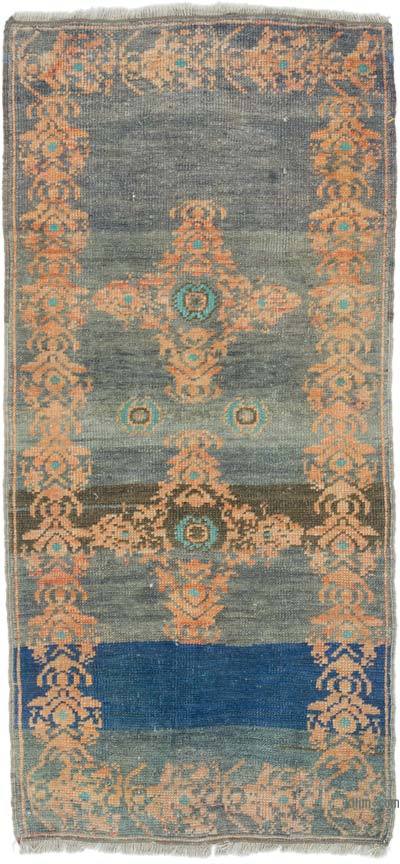 El Dokuma Vintage Halı - 55 cm x 118 cm