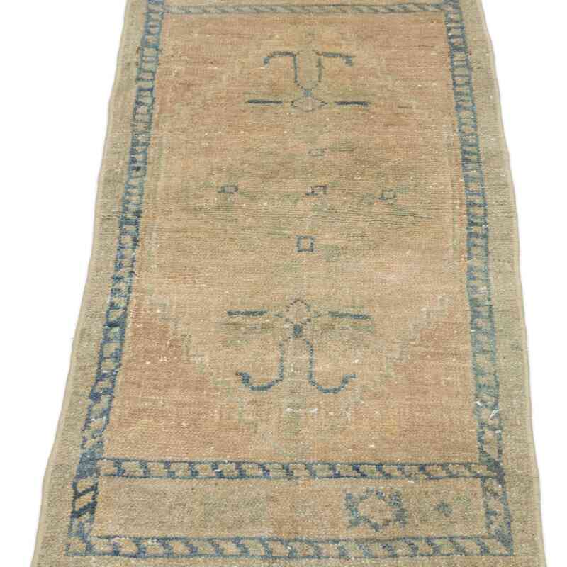 Vintage Turkish Hand-Knotted Rug - 1' 5" x 3' 1" (17 in. x 37 in.) - K0054625