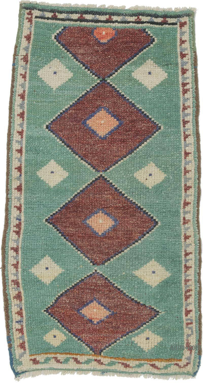 Vintage Turkish Hand-Knotted Rug - 1' 8" x 3' 1" (20 in. x 37 in.) - K0054626