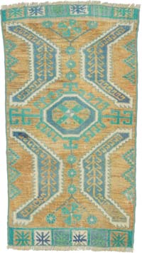El Dokuma Vintage Halı - 56 cm x 97 cm