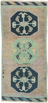 El Dokuma Vintage Halı - 44 cm x 91 cm