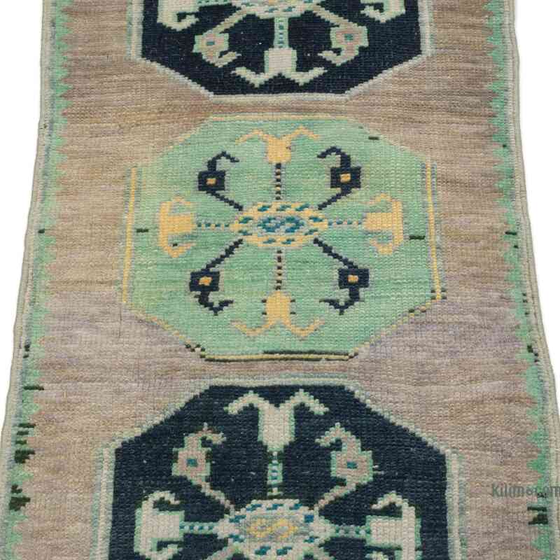 Alfombra Vintage Turca Anudada a Mano - 44 cm x 91 cm - K0054630