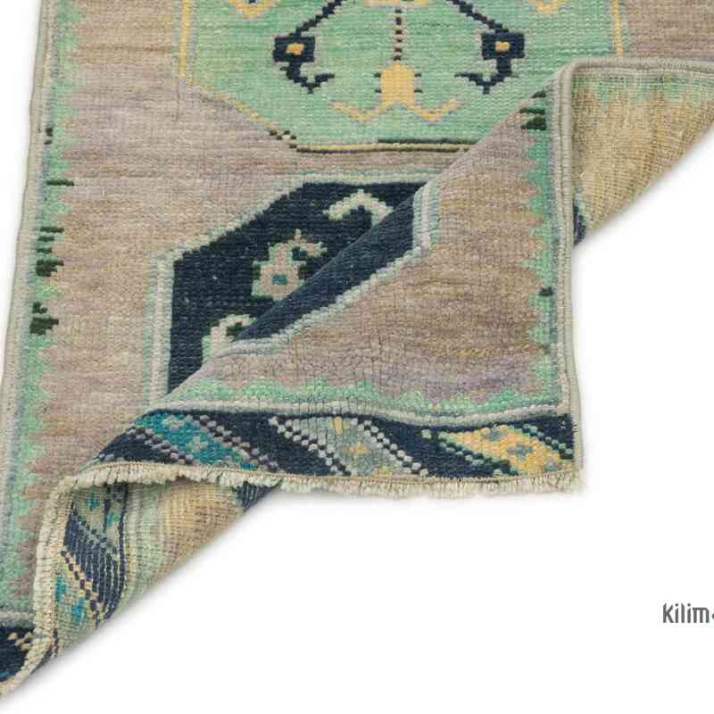 Alfombra Vintage Turca Anudada a Mano - 44 cm x 91 cm - K0054630