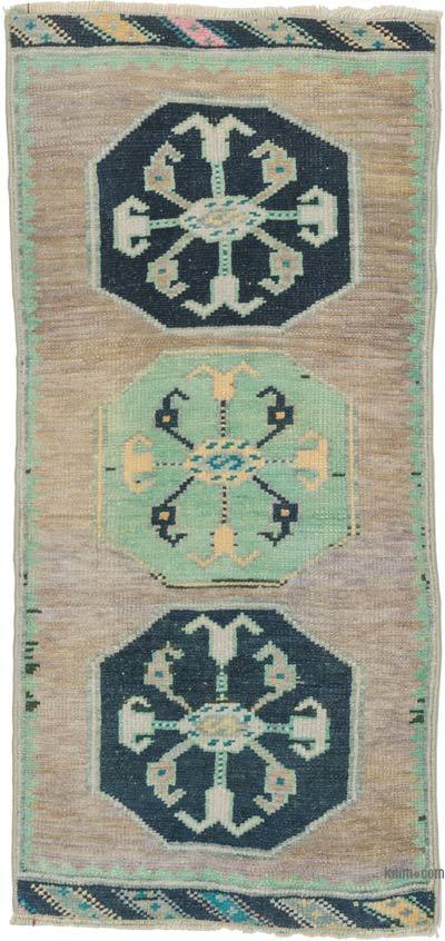 El Dokuma Vintage Halı - 44 cm x 91 cm