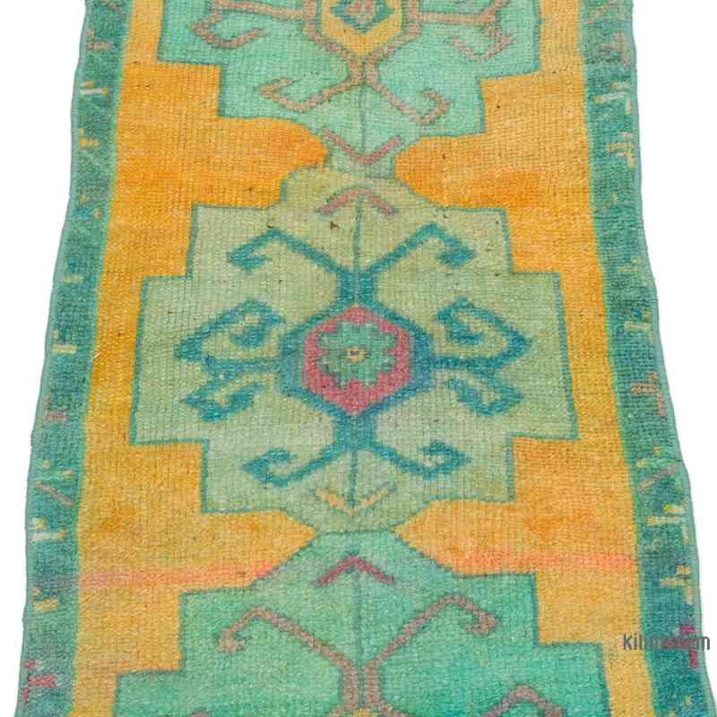 Vintage Turkish Hand-Knotted Rug - 1' 7" x 3' 3" (19 in. x 39 in.) - K0054639