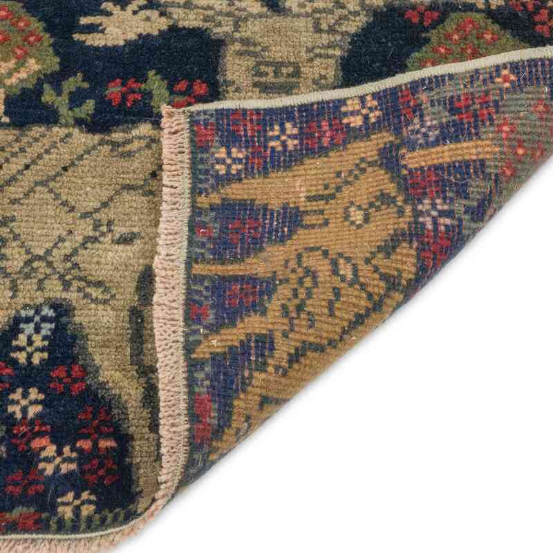 Vintage Turkish Hand-Knotted Rug - 2' 1" x 1' 6" (25 in. x 18 in.) - K0054642