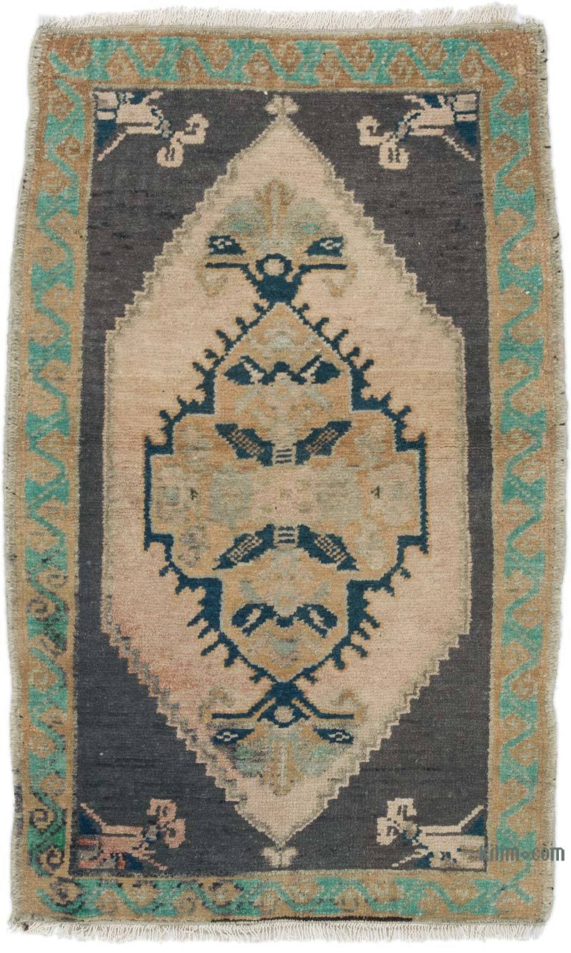 Vintage Turkish Hand-Knotted Rug - 1' 9" x 2' 9" (21" x 33") - K0054775
