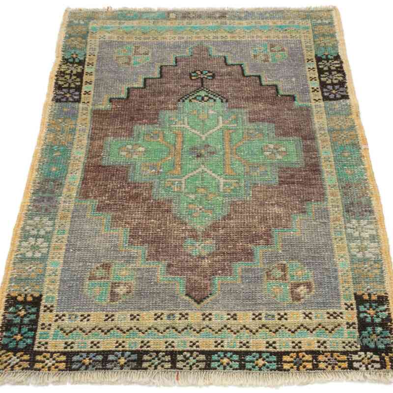 Vintage Turkish Hand-Knotted Rug - 1' 10" x 3' 1" (22 in. x 37 in.) - K0054776