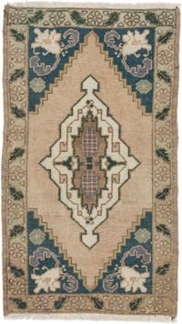 El Dokuma Vintage Halı - 55 cm x 93 cm