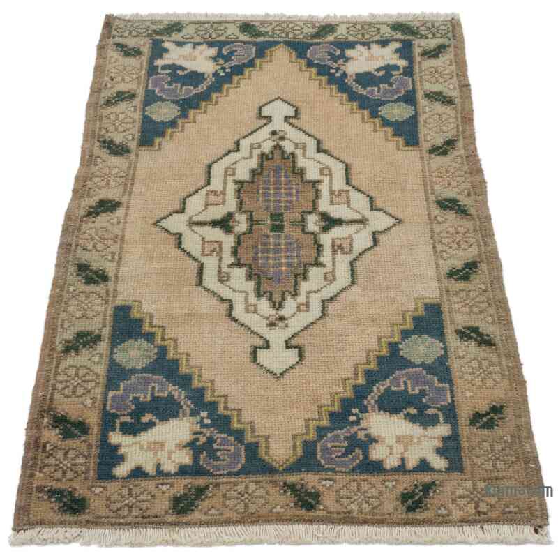 Vintage Turkish Hand-Knotted Rug - 1' 10" x 3' 1" (22" x 37") - K0054778